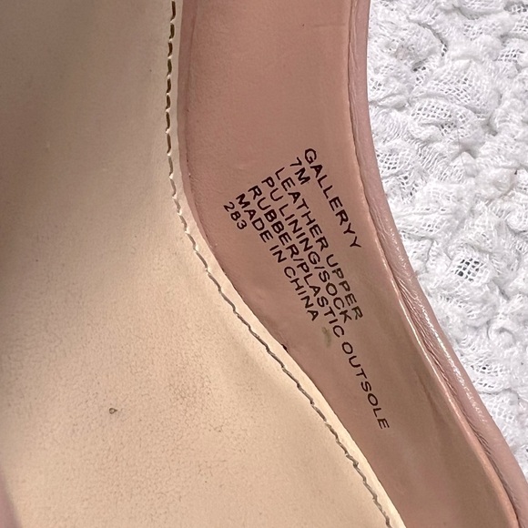 Steve Madden Women’s 7 M Beige Leather Galleryy Pumps Classic Pointy Heels - Picture 8 of 8